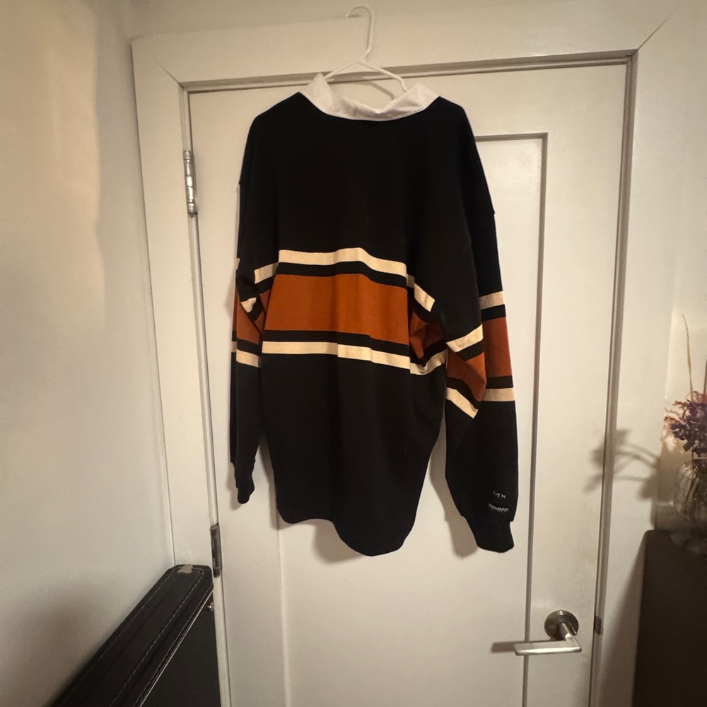 KOTN Black and Orange Striped Casual Shirt - Picture 9 of 9